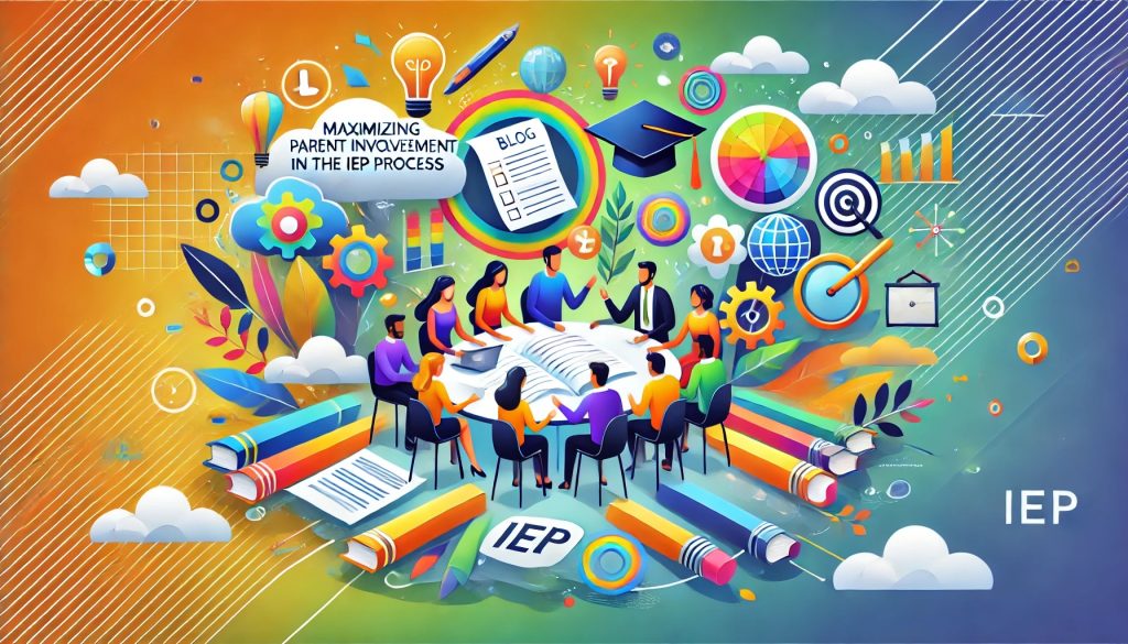 IEP Process with parents and educators using many colors