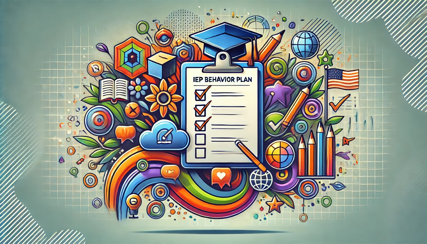 colorful image for creating an IEP behavior plan